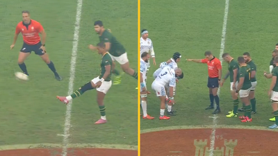 South Africa produce never-before-seen scrum method against Italy