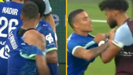 Fans delighted as Mason Greenwood gets manhandled by Aston Villa star