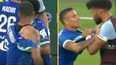 Fans delighted as Mason Greenwood gets manhandled by Aston Villa star