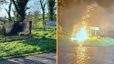 Special sign for Armagh SFC winners burnt to crisp by vandals
